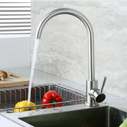 304 Stainless Steel Single Handle Kitchen Faucet